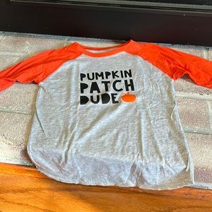 Boys pumpkin shirt